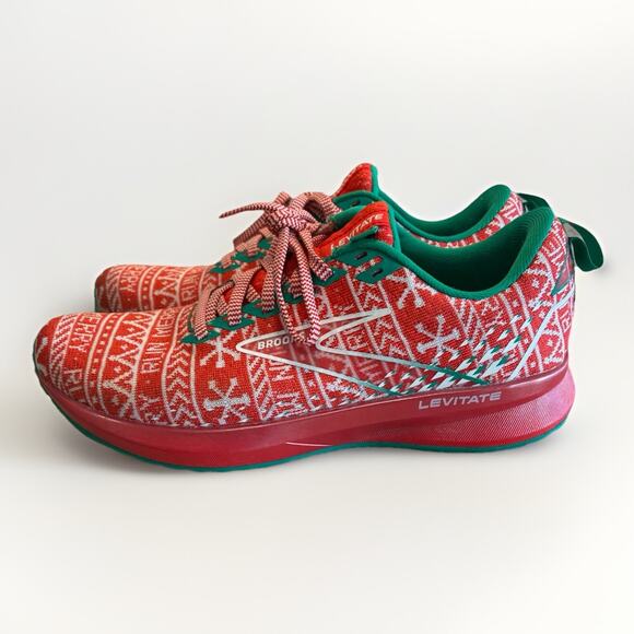 Brooks Shoes - New Men's Brooks Levitate 5 Running Shoes Size 9 Run Merry Christmas